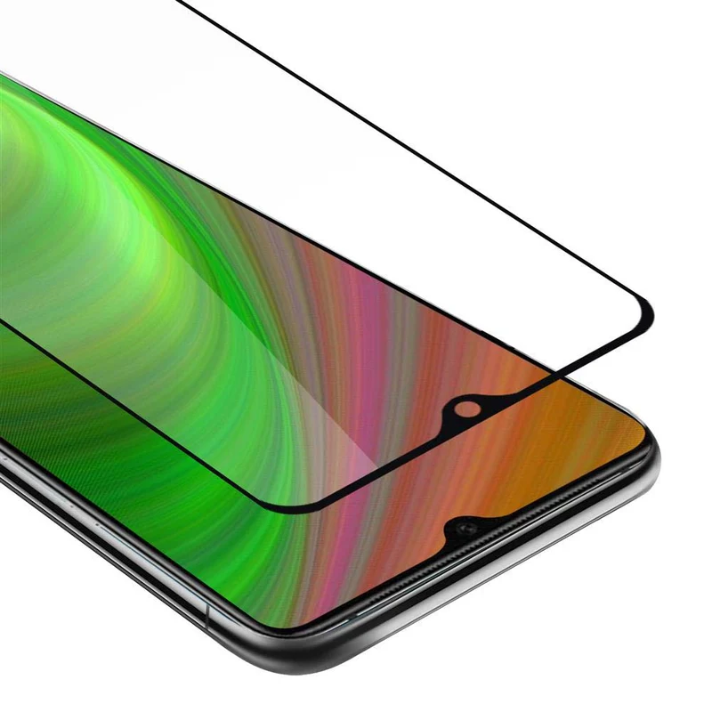 Cadorabo Vollbild Panzer Folie kompatibel mit OnePlus 7T - Schutzfolie Gehärtetes (Tempered) Display-Schutzglas in 9H Härte mit 3D Touch