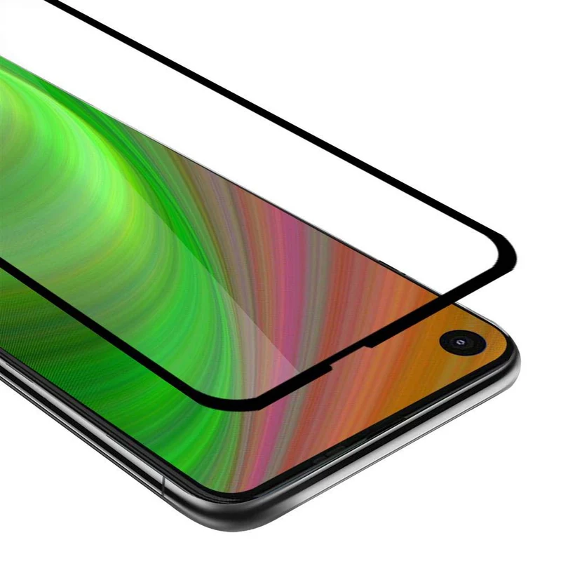 Cadorabo Vollbild Panzer Folie kompatibel mit Motorola ONE ACTION - Schutzfolie Gehärtetes (Tempered) Display-Schutzglas in 9H Härte mit 3D Touch