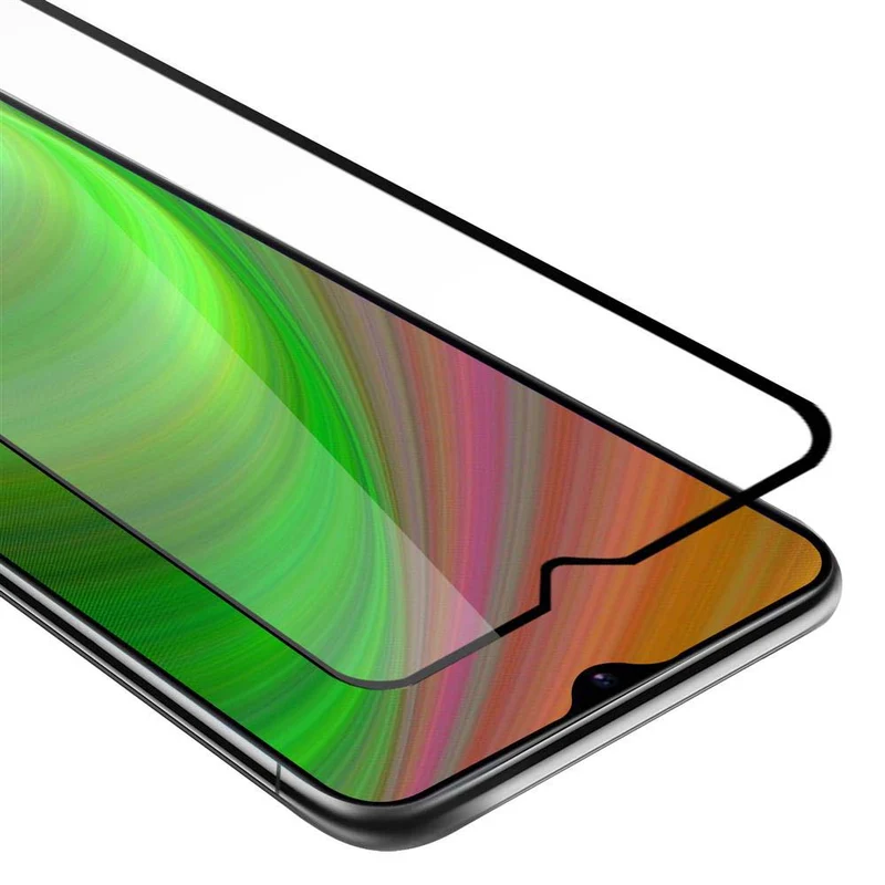 Cadorabo Vollbild Panzer Folie kompatibel mit Samsung Galaxy M21 / M30s - Schutzfolie Gehärtetes (Tempered) Display-Schutzglas in 9H Härte mit 3D Touch