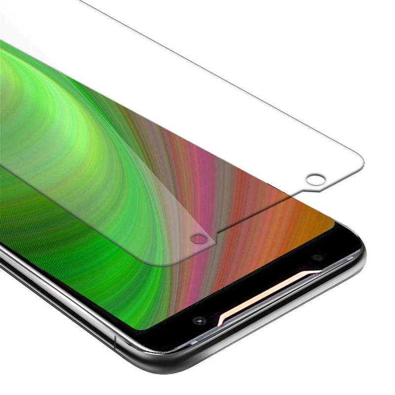 Cadorabo Panzer Folie kompatibel mit Asus ROG Phone 2 - Schutzfolie Gehärtetes (Tempered) Display-Schutzglas in 9H Härte mit 3D Touch Kompatibilität