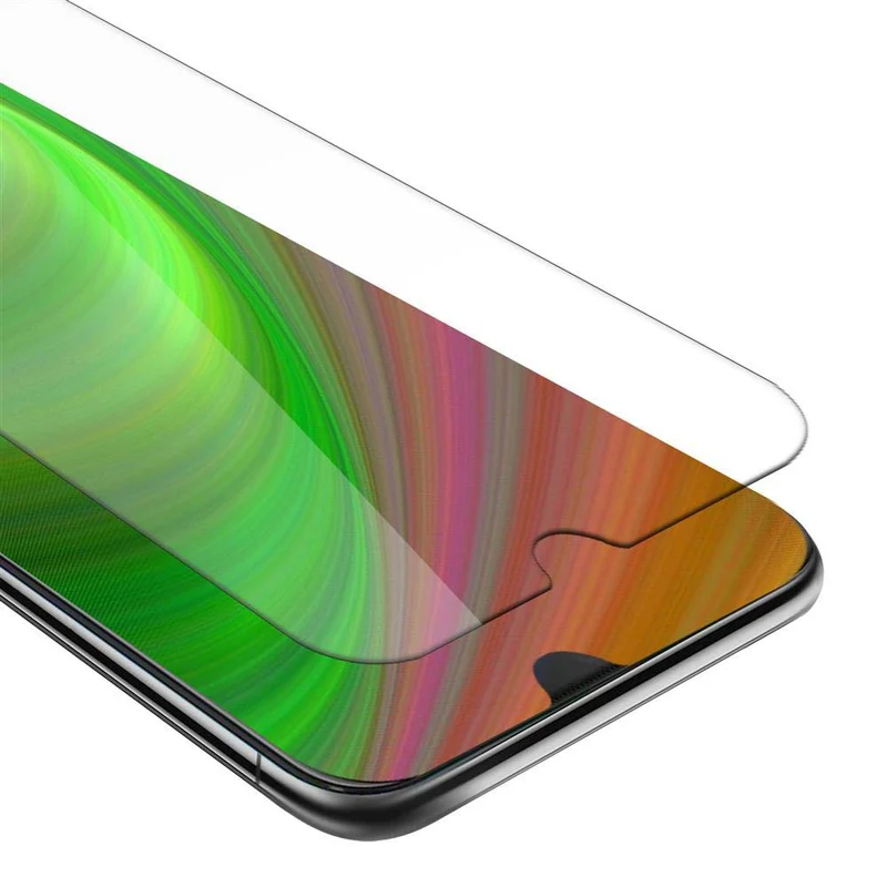 Cadorabo Panzer Folie kompatibel mit HTC Desire 19 PLUS - Schutzfolie Gehärtetes (Tempered) Display-Schutzglas in 9H Härte mit 3D Touch Kompatibilität