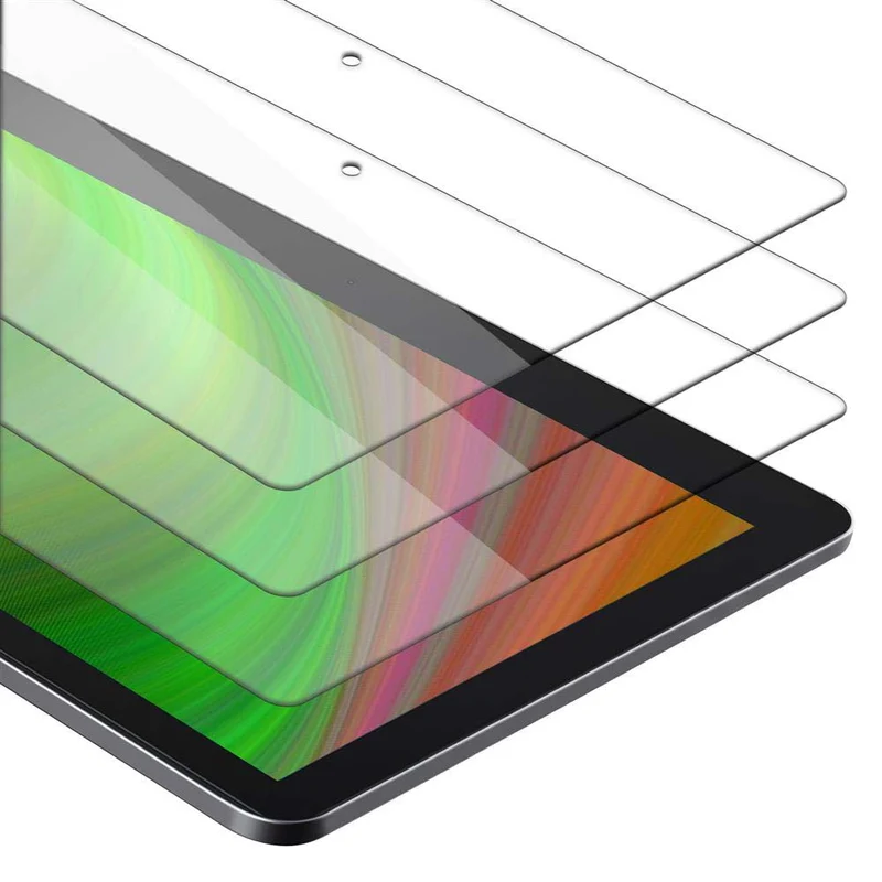 Cadorabo 3x Panzer Folie kompatibel mit Lenovo Tab M10 (10.1 Zoll) TB-X505F 3er Pack Gehärtetes (Tempered) Display-Schutzglas in 9H Härte mit 3D Touch Kompatibilität