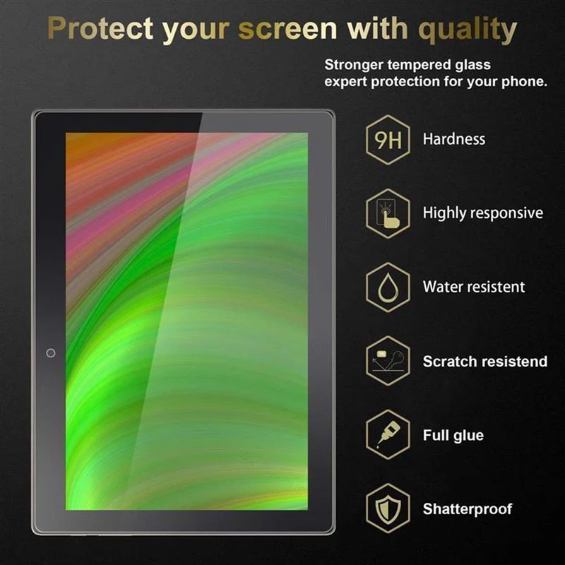 Cadorabo 3x Panzer Folie kompatibel mit Lenovo Tab 3 10 Business (10.1 Zoll) 3er Pack Gehärtetes (Tempered) Display-Schutzglas in 9H Härte mit 3D Touch Kompatibilität