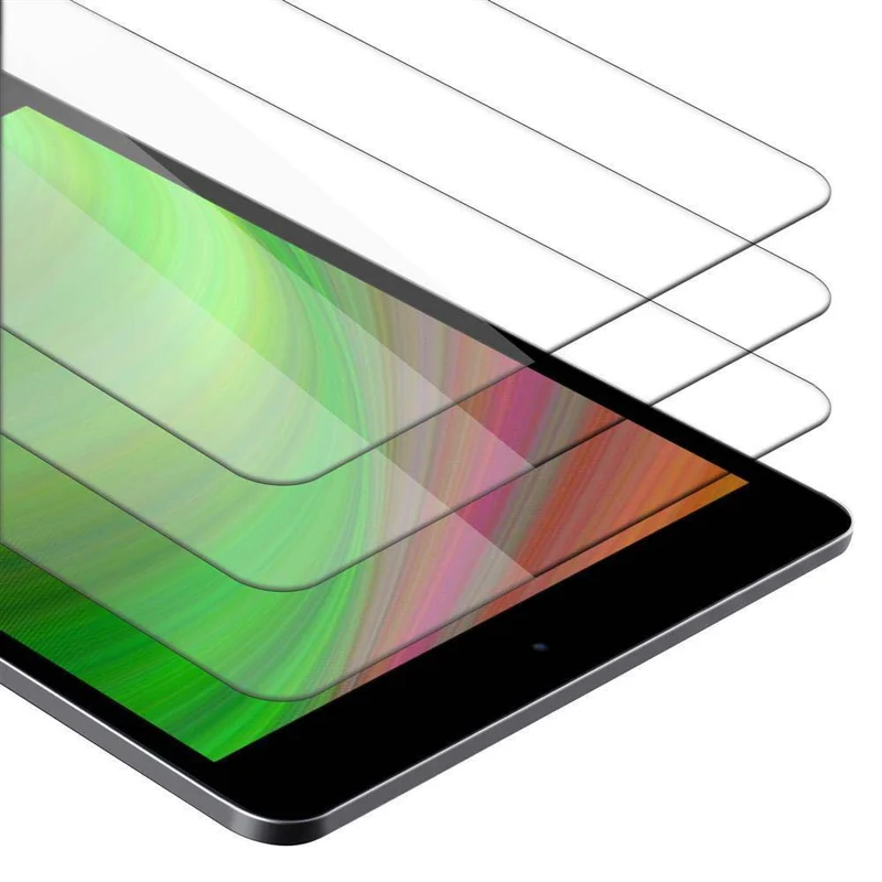 Cadorabo 3x Panzer Folie kompatibel mit Apple iPad 2 / 3 / 4 3er Pack Gehärtetes (Tempered) Display-Schutzglas in 9H Härte mit 3D Touch Kompatibilität