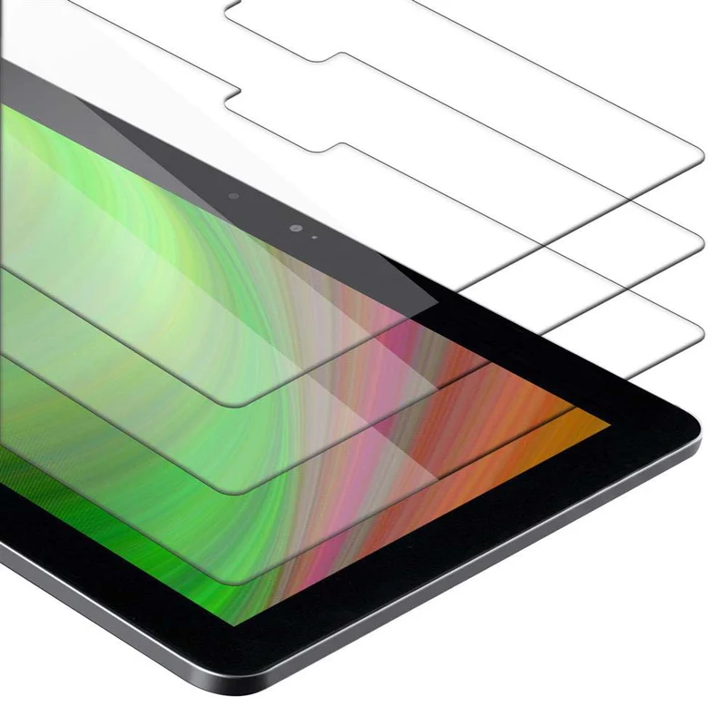 Cadorabo 3x Panzer Folie kompatibel mit Microsoft Surface RT / Surface 2 3er Pack Gehärtetes (Tempered) Display-Schutzglas in 9H Härte mit 3D Touch Kompatibilität