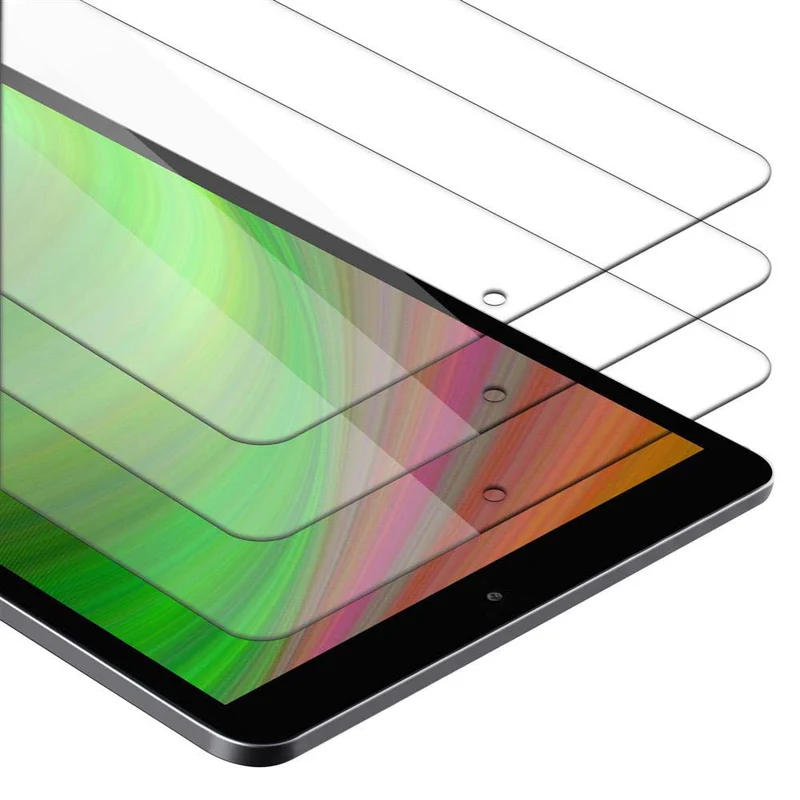 Cadorabo 3x Panzer Folie kompatibel mit Huawei MediaPad M5 8 (8.4 Zoll) 3er Pack Gehärtetes (Tempered) Display-Schutzglas in 9H Härte mit 3D Touch Kompatibilität
