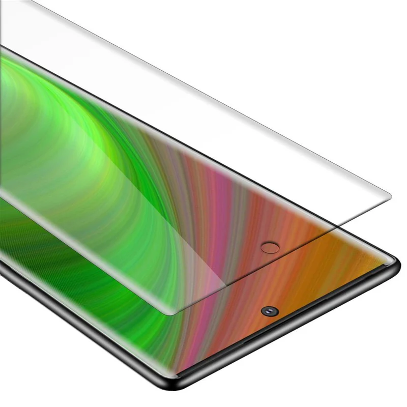 Cadorabo Panzer Folie kompatibel mit Samsung Galaxy NOTE 10 PLUS - Schutzfolie Gehärtetes (Tempered) Display-Schutzglas in 9H Härte mit 3D Touch Kompatibilität