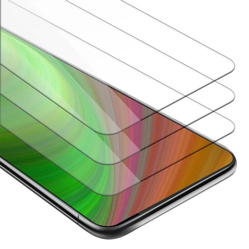 Cadorabo 3x Panzer Folie kompatibel mit Vivo NEX - Schutzfolie 3er Pack Gehärtetes (Tempered) Display-Schutzglas in 9H Härte mit 3D Touch Kompatibilität