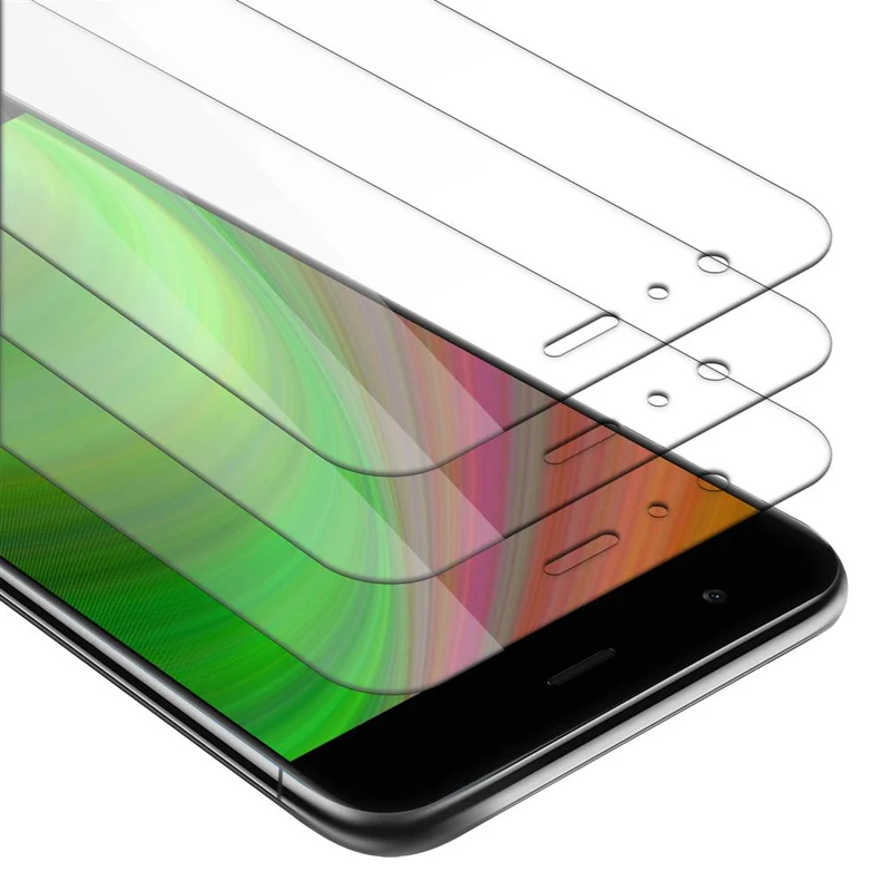Cadorabo 3x Panzer Folie kompatibel mit Xiaomi Mi 6 - Schutzfolie 3er Pack Gehärtetes (Tempered) Display-Schutzglas in 9H Härte mit 3D Touch Kompatibilität